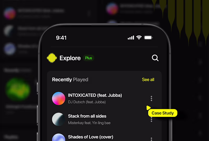 Cover image for WavePlay Music Player - App Design Case study