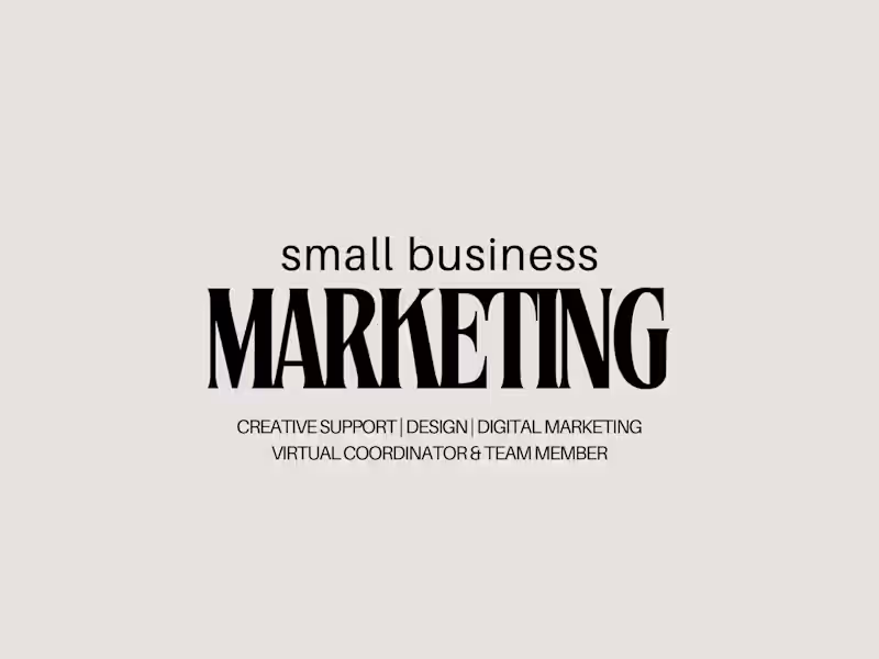 Cover image for Small Business Marketing VA | Marketing Coordinator 