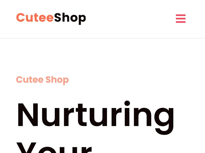 Cover image for Cutee Shop – Baby Shop