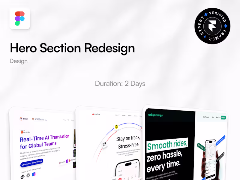 Cover image for Hero Section Redesign