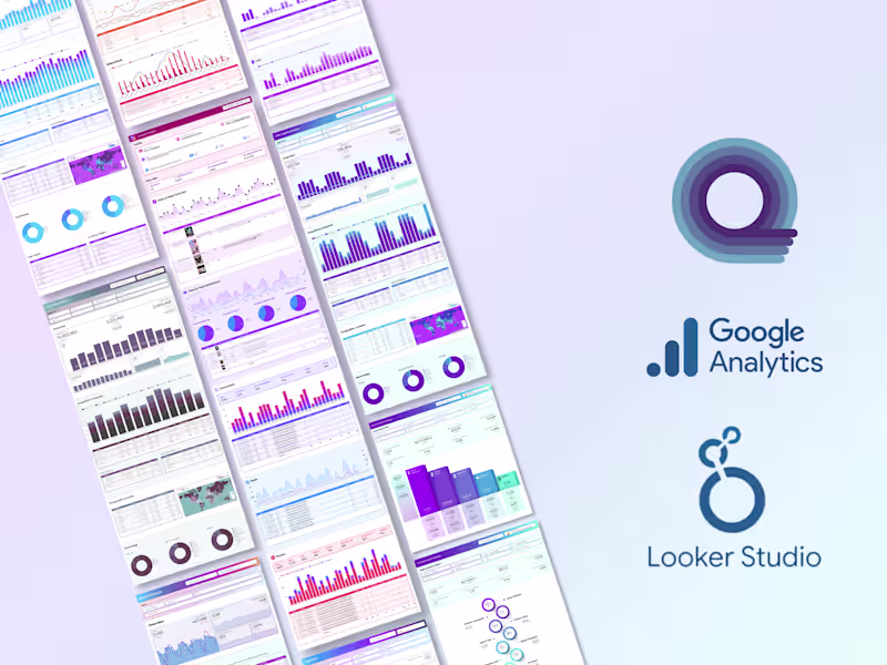 Cover image for Google Analytics Looker Studio Dashboards