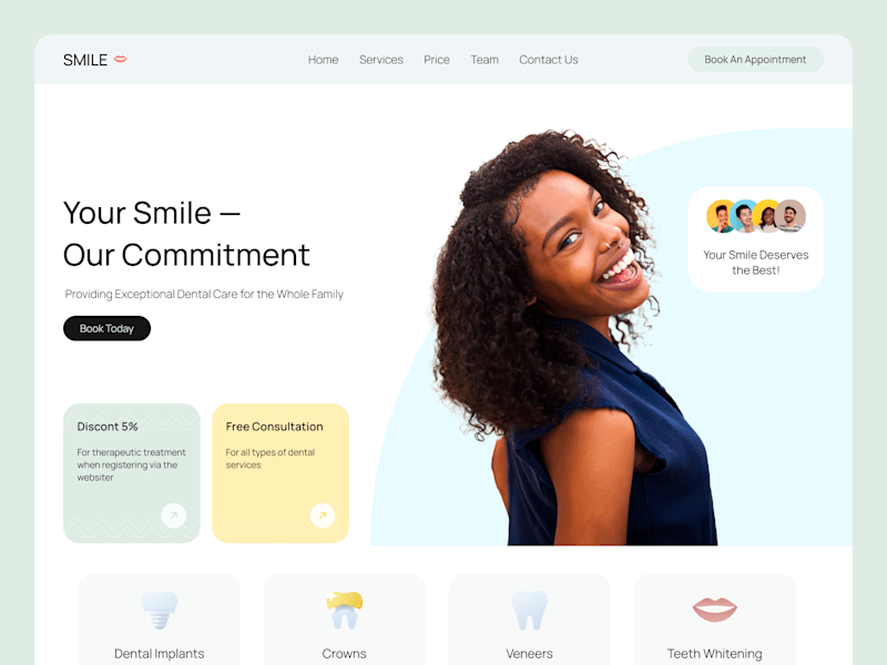 Cover image for Landing Page for Dental Clinic 