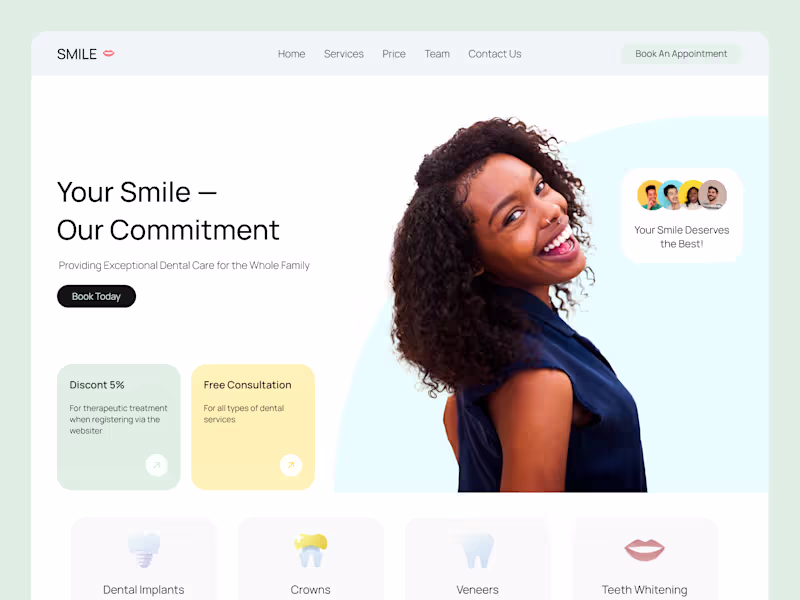 Cover image for Landing Page for Dental Clinic 