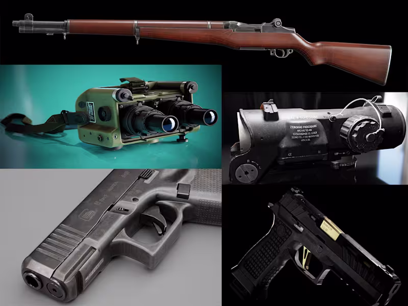 Cover image for 3d game ready weapon