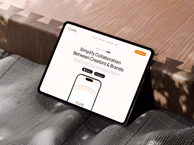 Cover image for Unify Marketing Site Development
