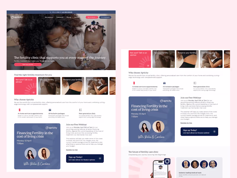 Cover image for Modern landing page design for your product or company 