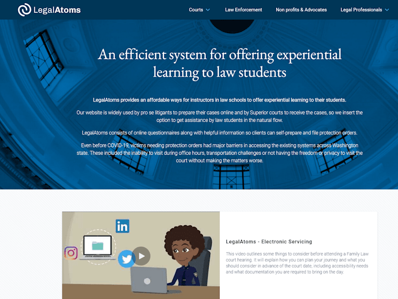 Cover image for LegalAtoms - E-filing your legal case documents