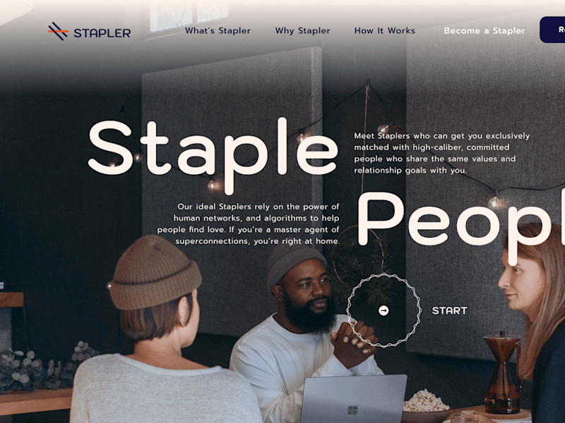 Cover image for Dynamic landing page for dating startup