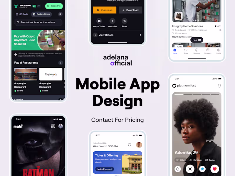 Cover image for Mobile App Design (UX/UI)