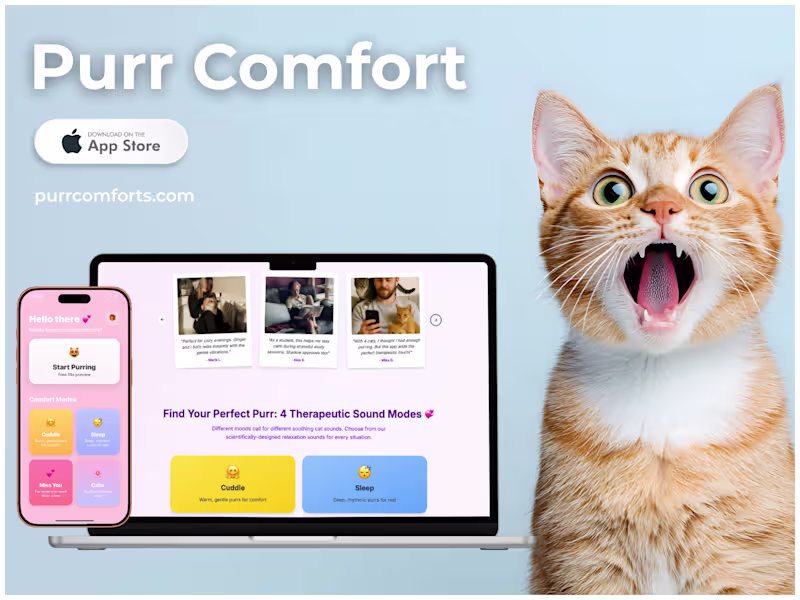 Cover image for Purr Comfort: A Calming App for Cats