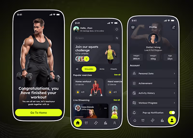 Cover image for Fitness App | Workout Tracker & Training Platform