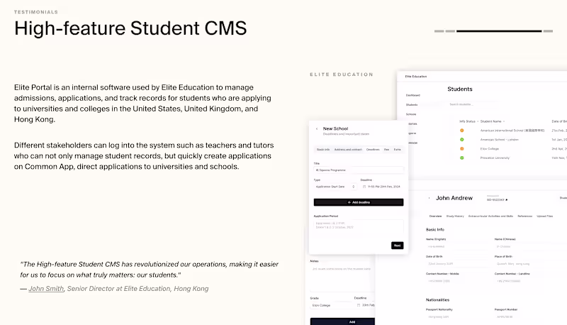Cover image for High-Feature Student CMS
