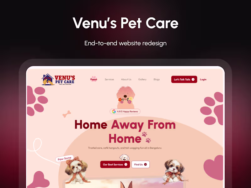 Cover image for Redesigned the Venus Pet Care