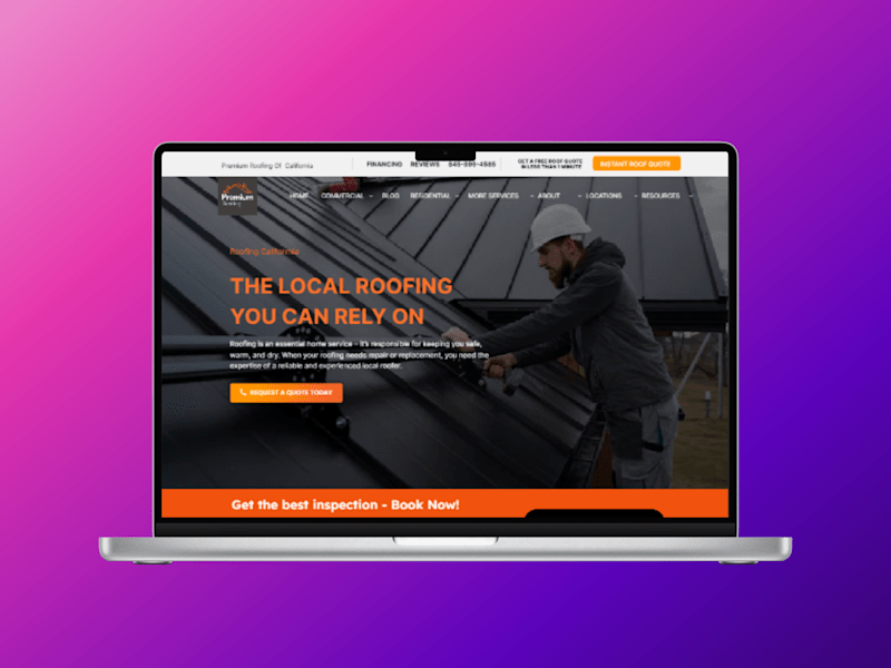 Cover image for Roofing / Construction Web design