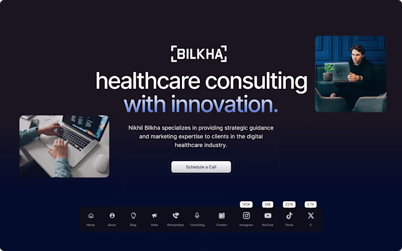 Cover image for Dr Bilkha Website