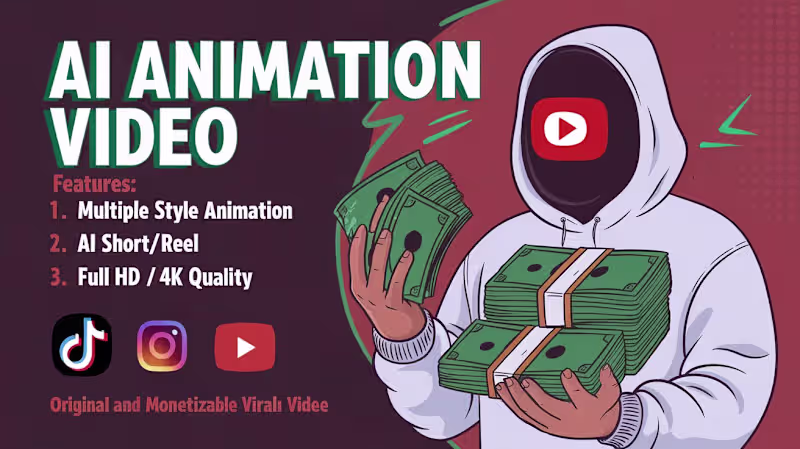 Cover image for I will create ai animation stories and ai video art