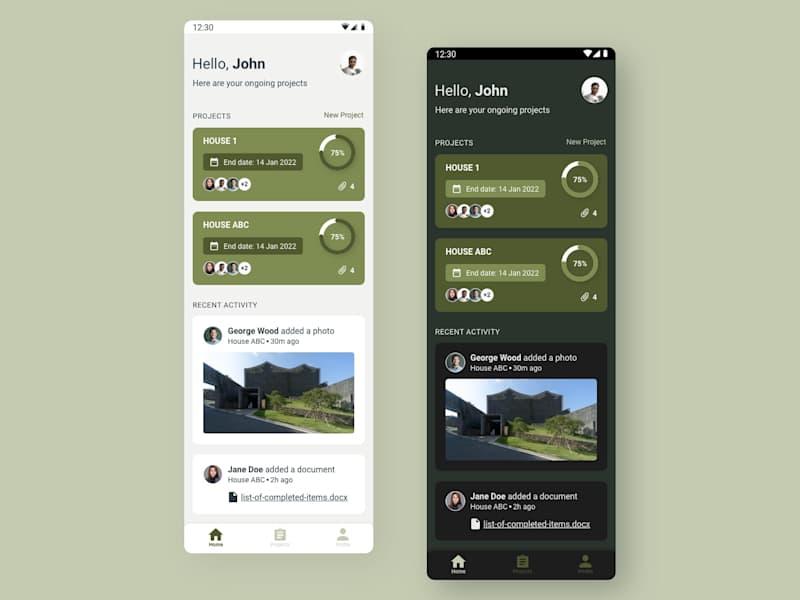 Cover image for UX/UI design of a mobile app in the construction industry