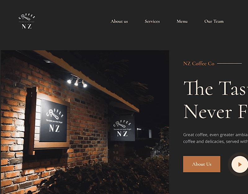 Cover image for NZ Coffee - Digital identity for a local cafe: Behance