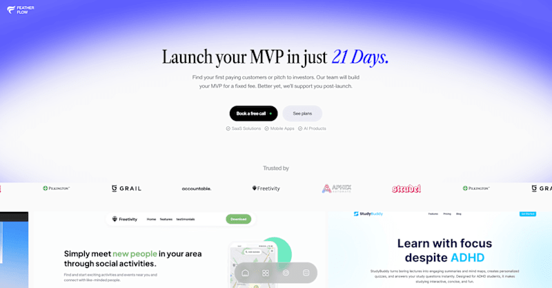 Cover image for Feather Flow Landing Page