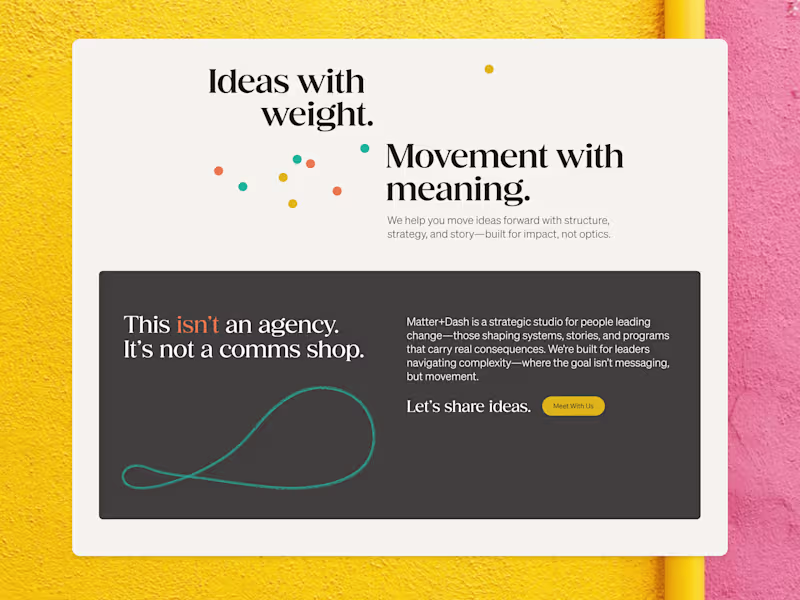 Cover image for Matter + Dash