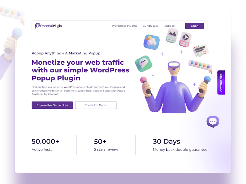 Cover image for I'll be creat attractive Landing page