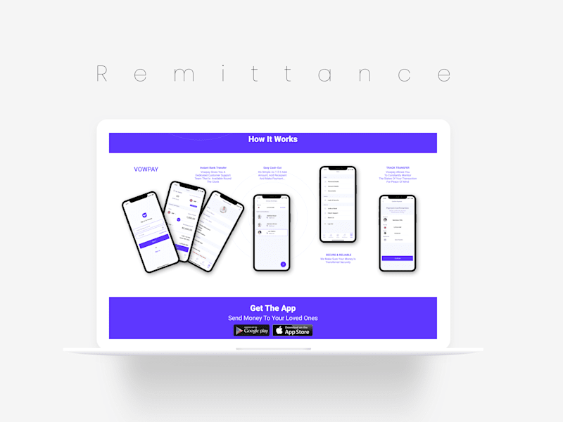 Cover image for Fintech Website - Mobile Application "Vowpay"