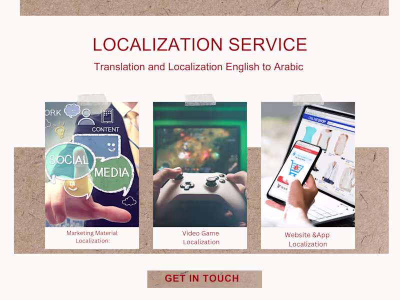 Cover image for Arabic Localization Services
