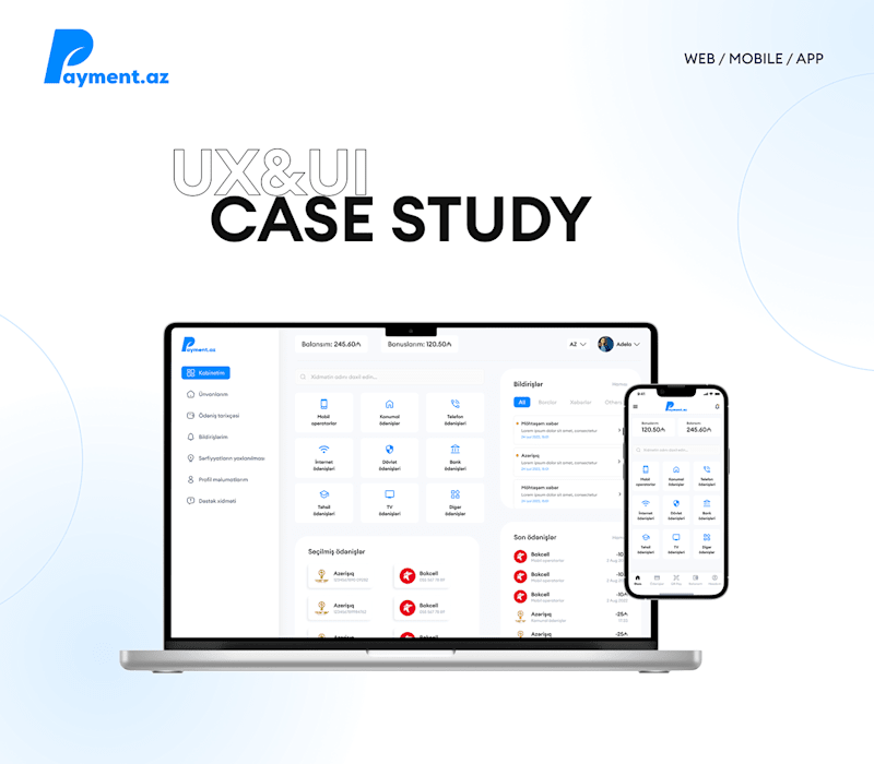Cover image for Payment.az-UX/UI Case Study