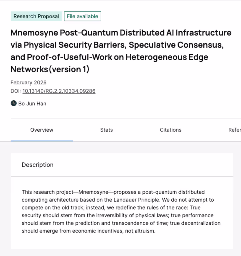 Cover image for Mnemosyne: Post-Quantum Distributed AI Infrastructure