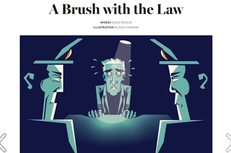 Cover image for A Brush with the Law