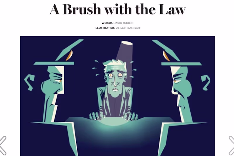 Cover image for A Brush with the Law