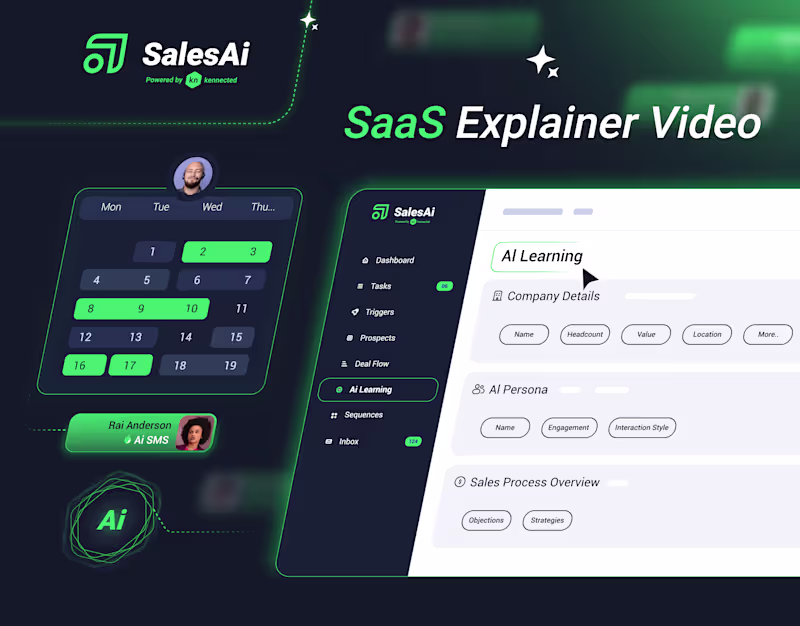 Cover image for Sales ai - SaaS Explainer Video