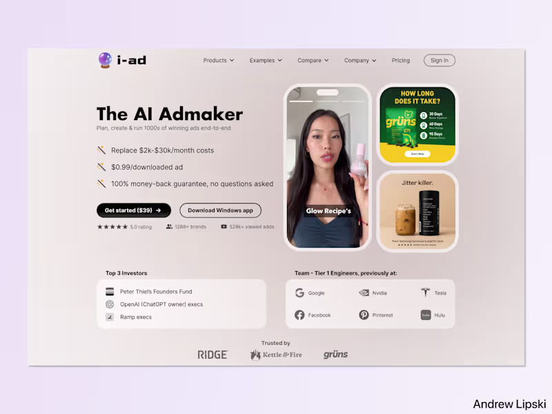 Cover image for AI Ad maker Website