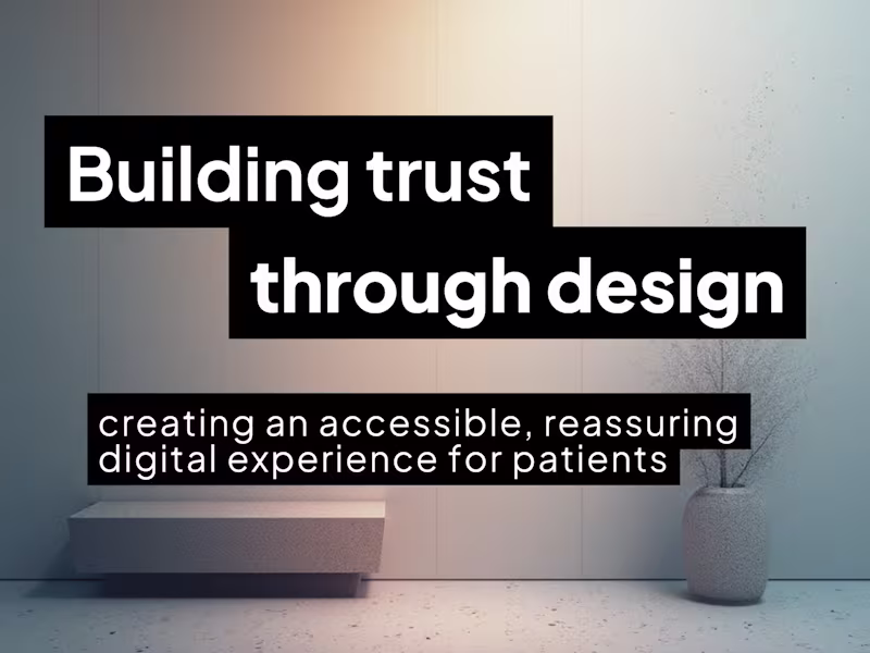 Cover image for Helping a Vein Surgeon Build Trust and Accessibility in a New M…