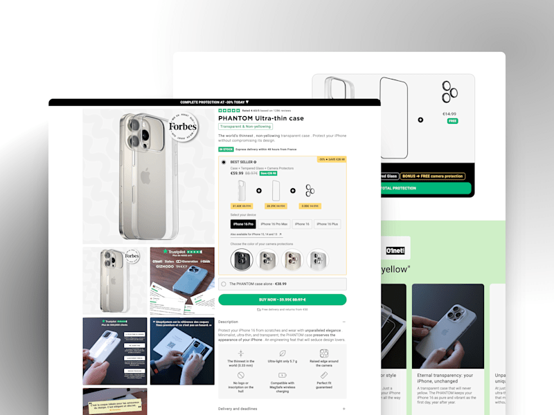 Cover image for Shop System | Landing Page in Replo with advanced features