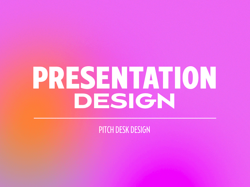 Cover image for 🎨 Presentation / Pitch Desk Design 🎨
