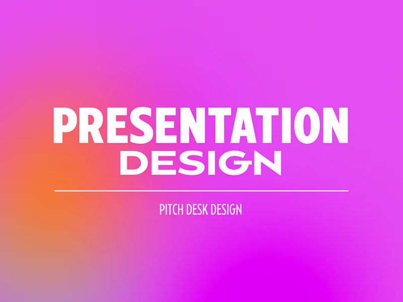 Cover image for 🎨 Presentation / Pitch Desk Design 🎨