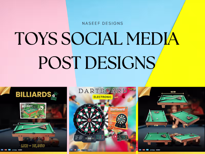 Cover image for Toys Social Media Post Designs
