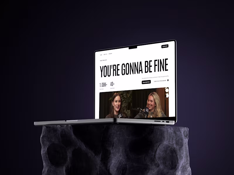 Cover image for Designing a Digital Home for 'You're Gonna Be Fine' Podcast