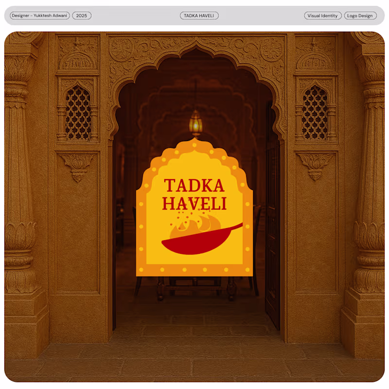 Cover image for Tadka Haveli | Cloud Kitchen | Visual Identity