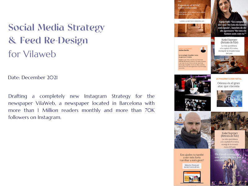 Cover image for Social Media Strategy & Feed Re-Design