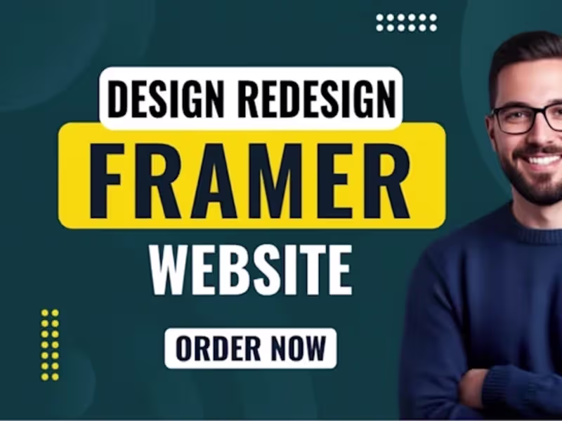 Cover image for I will design framer website for business and landing pages