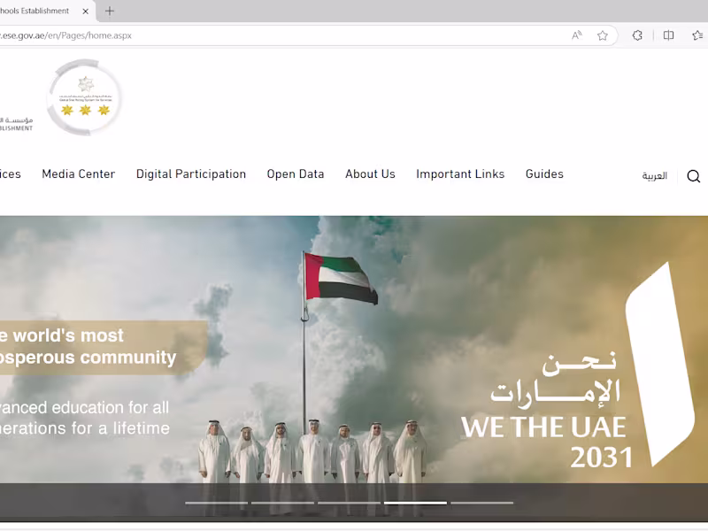 Cover image for Emirates Schools Establishment, UAE