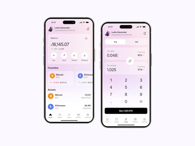 Cover image for UI/UX Design Concepts for Crypto Wallet App