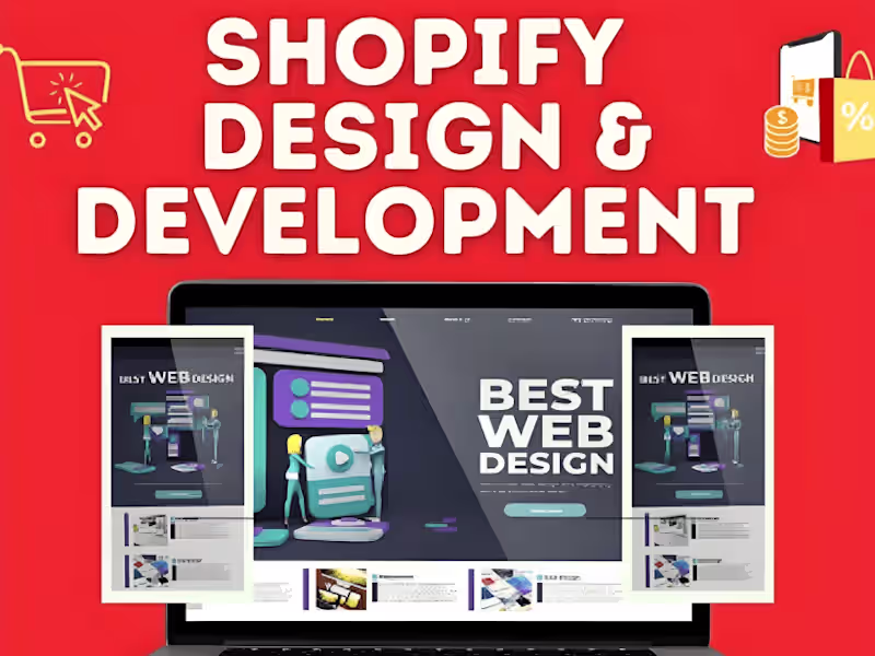Cover image for I will design shopify dropshipping store , ecommerce website