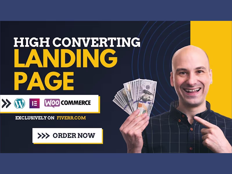 Cover image for skyrocket your success with a custom WordPress Landing Page