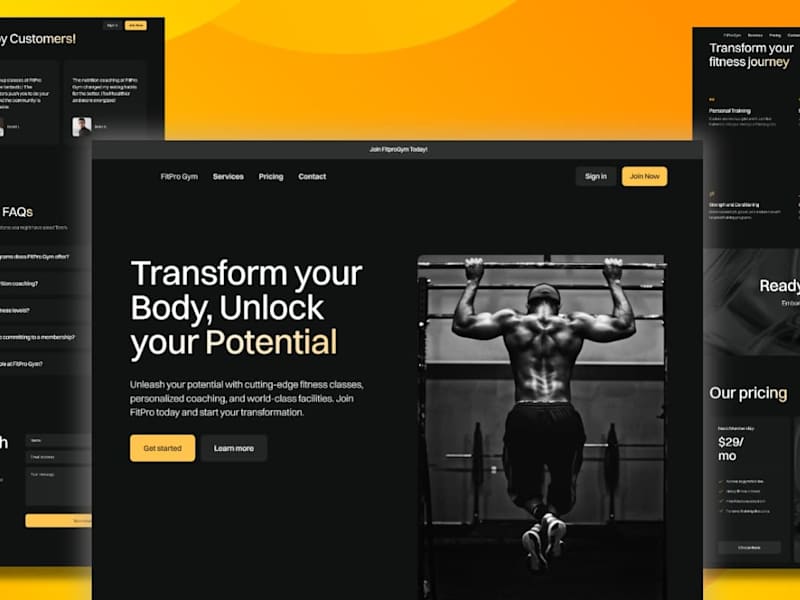 Cover image for FitPro - A Gym Website