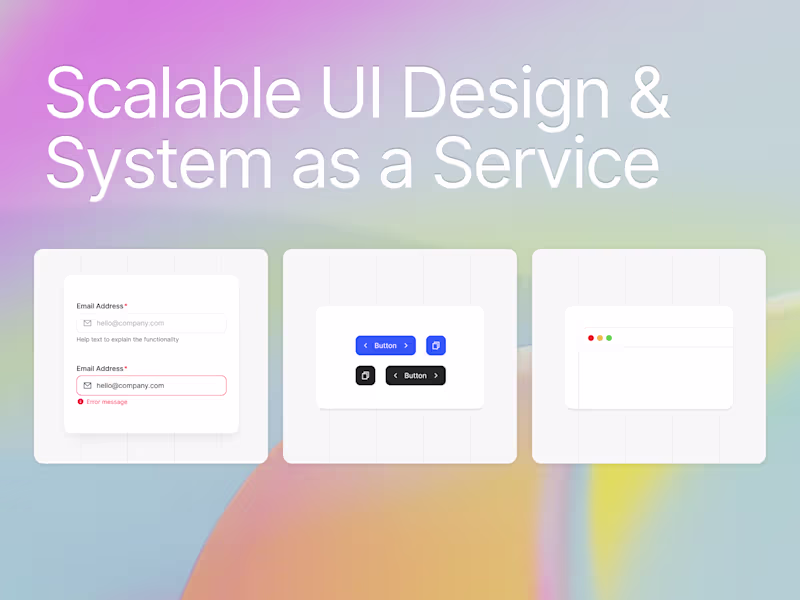Cover image for Scalable & Systemized UI – Design Systems That Grow With You