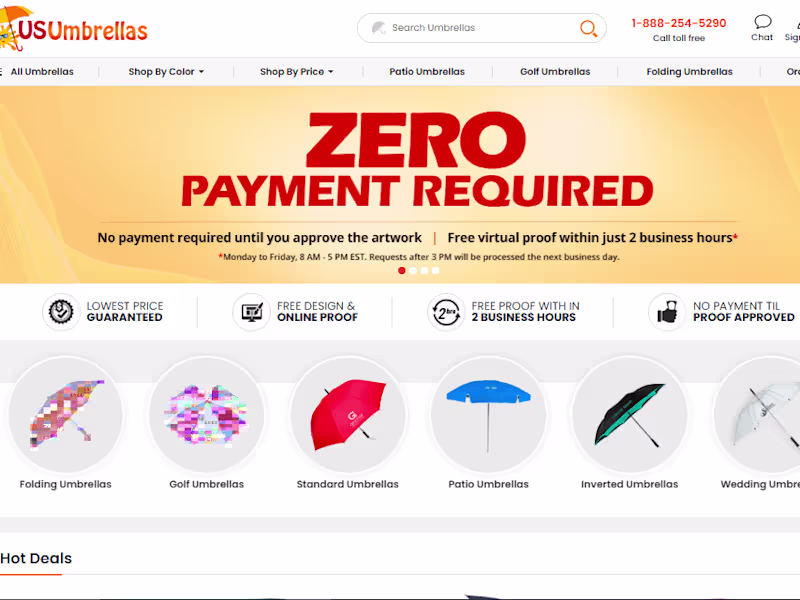 Cover image for Custom Umbrellas | Printed Umbrellas | Logo Umbrellas