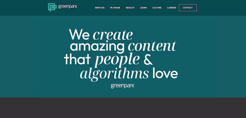 Cover image for Green Park Digital Website
